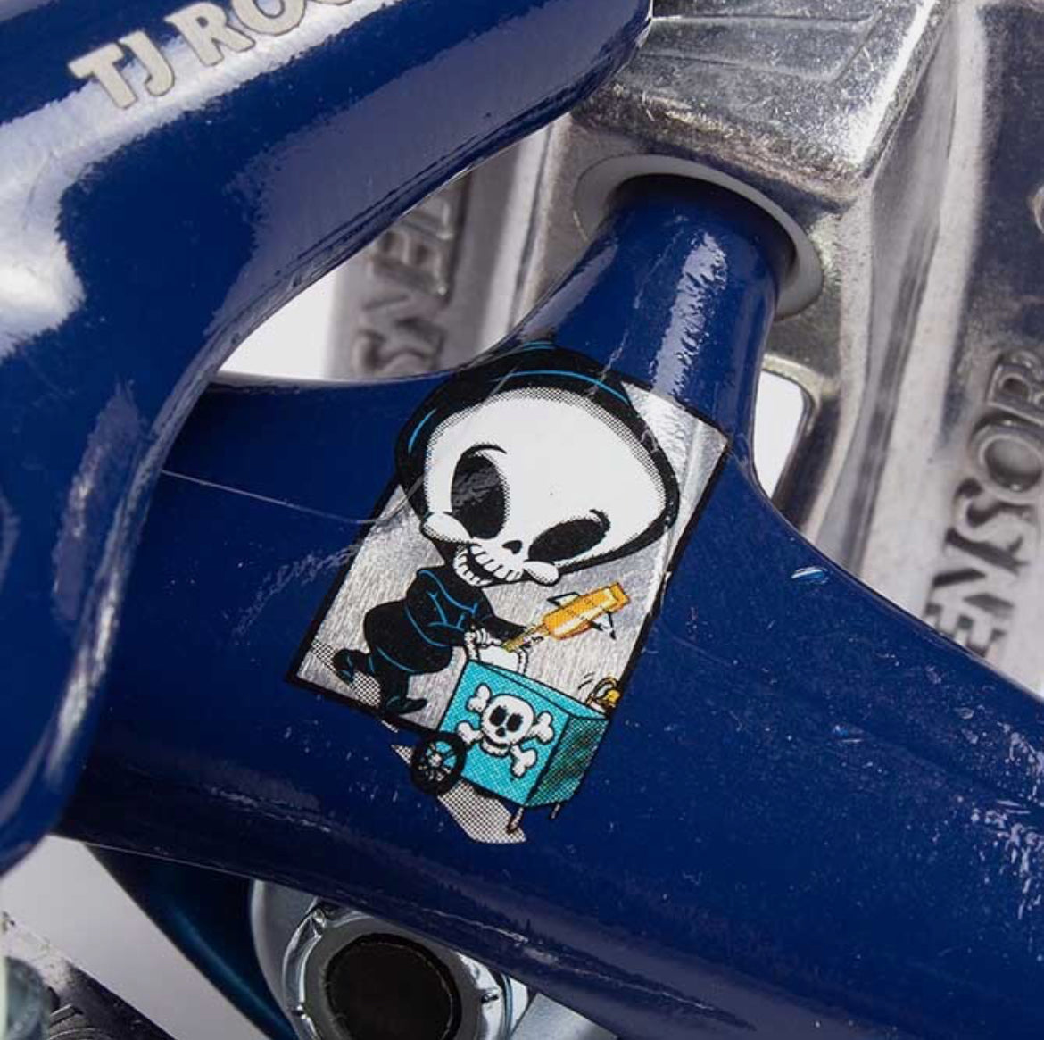 Tensor 5.5 Aluminum Navy/Silver Blind TJ Rogers Pro Model Trucks Set