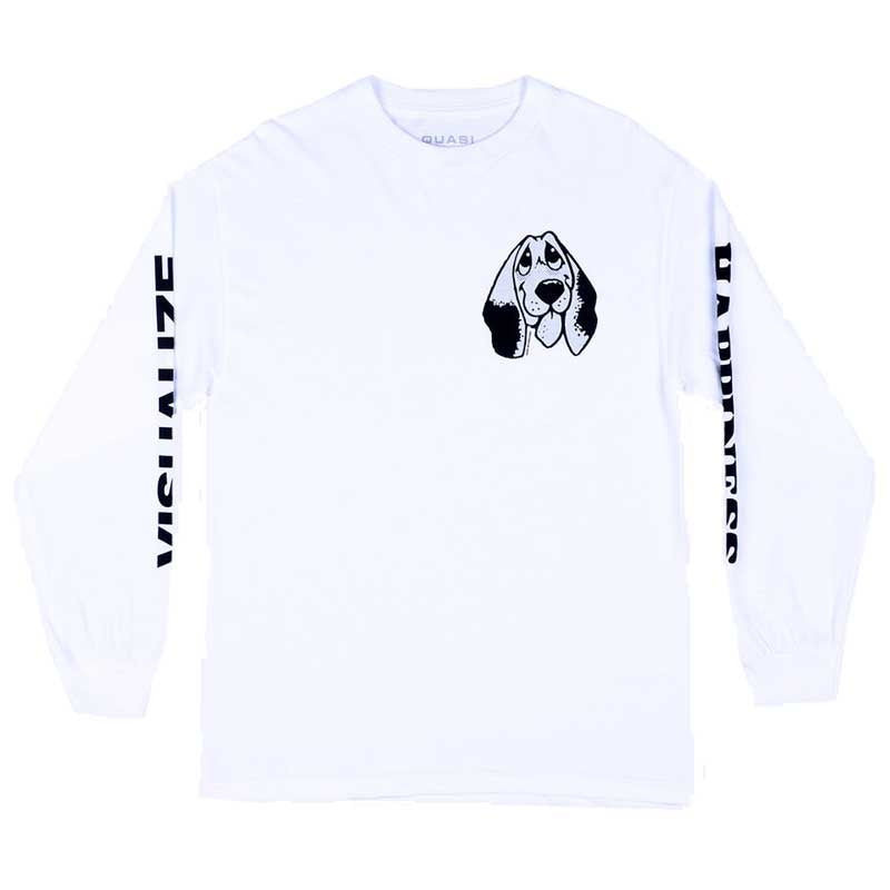 Quasi Happiness Long-Sleeve Shirt White