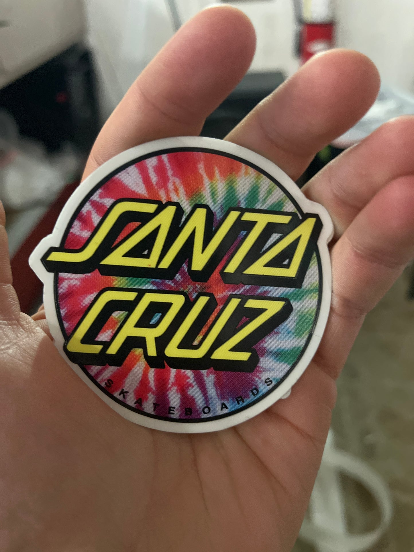 Santa Cruz Tie Dye Sticker