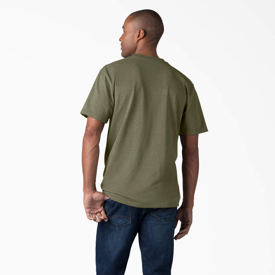 Dickies Heavyweight Heathered Short Sleeve Pocket T-Shirt Green