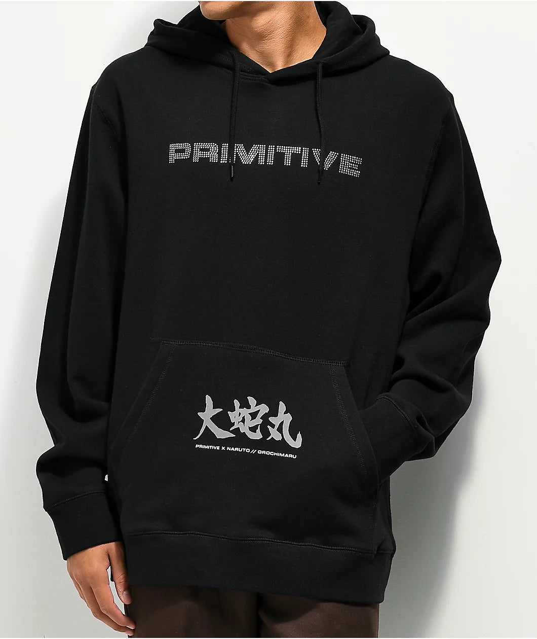 Primitive x Naruto Shippuden Orochimaru Black Wash Hoodie XL Daville Skate Shop Inc