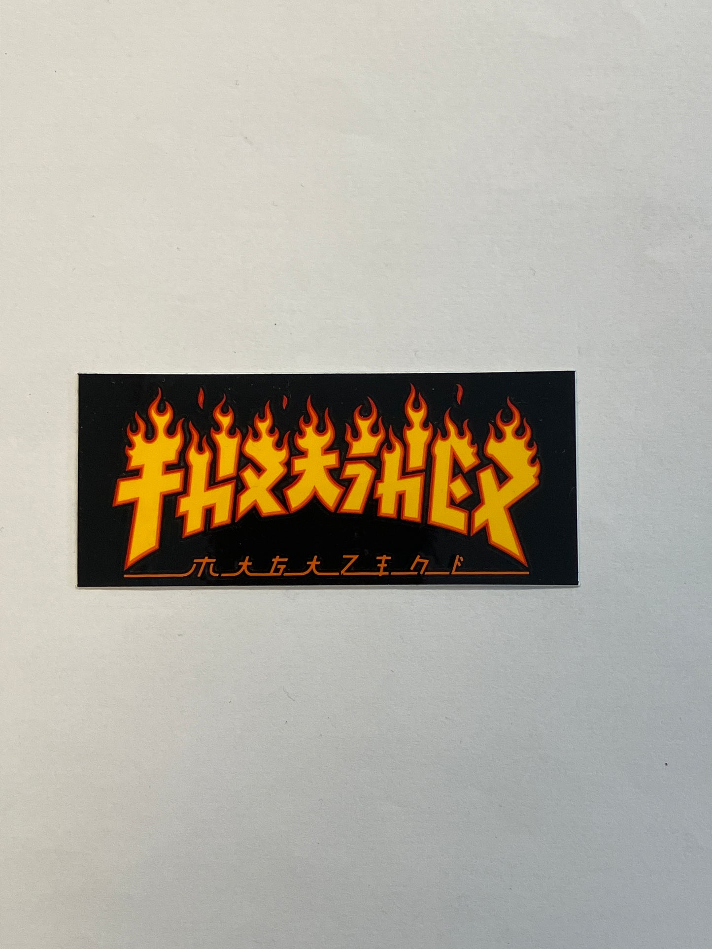 Thrasher Mag Sticker Godzilla Flame 3.5”
