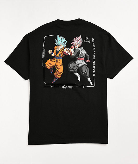 Primitive x Dragon Ball Super Goku Black Rose Versus T-Shirt Black S