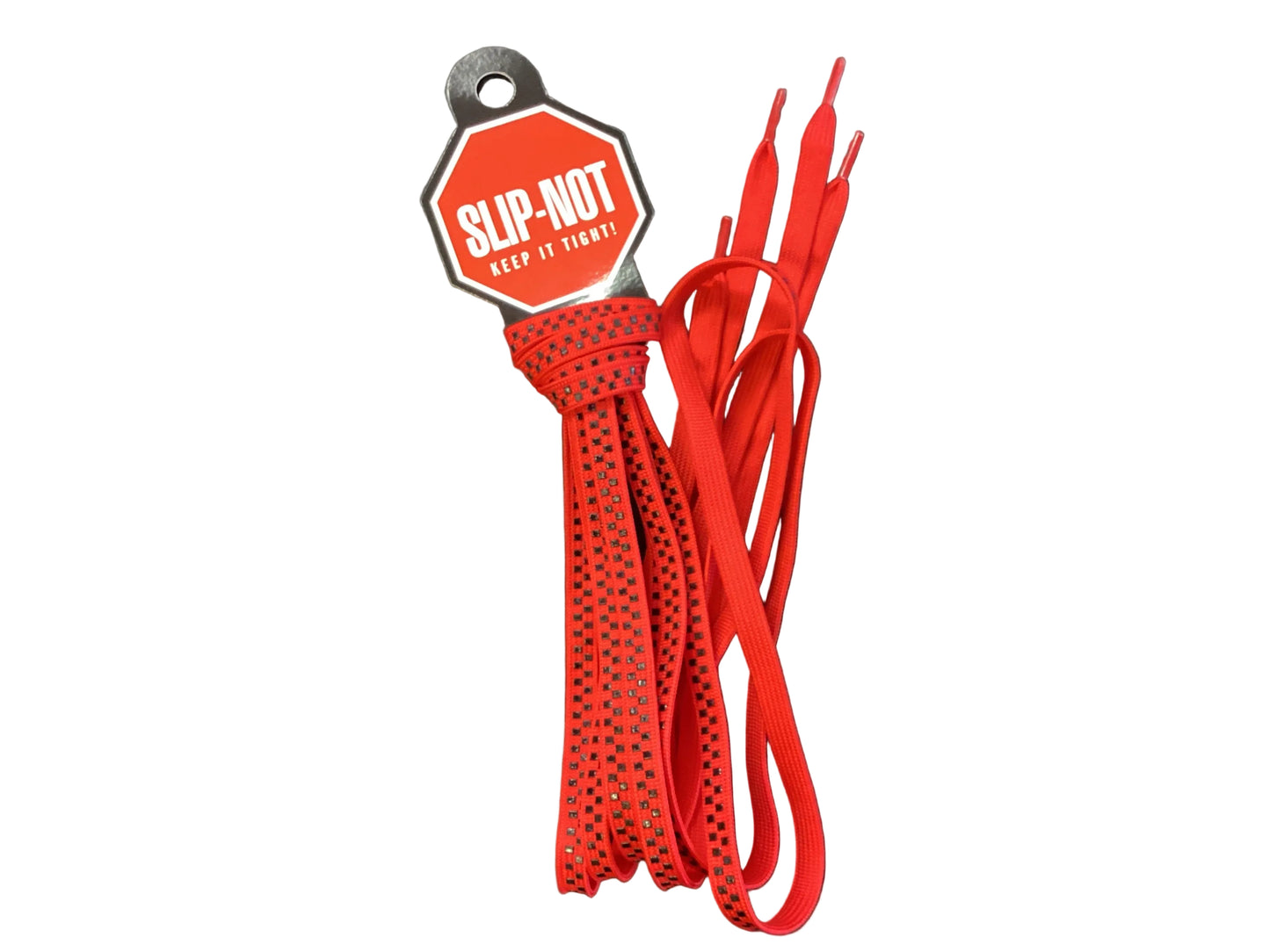 Slip-not Roller skate Laces Red/BLK 72”
