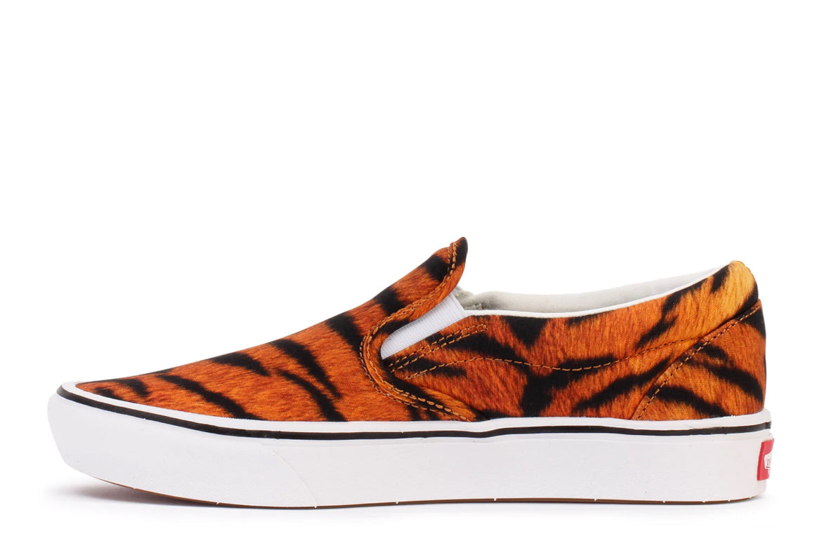 Vans Slip On Tiger/True White ComfyCush Shoe Size 4