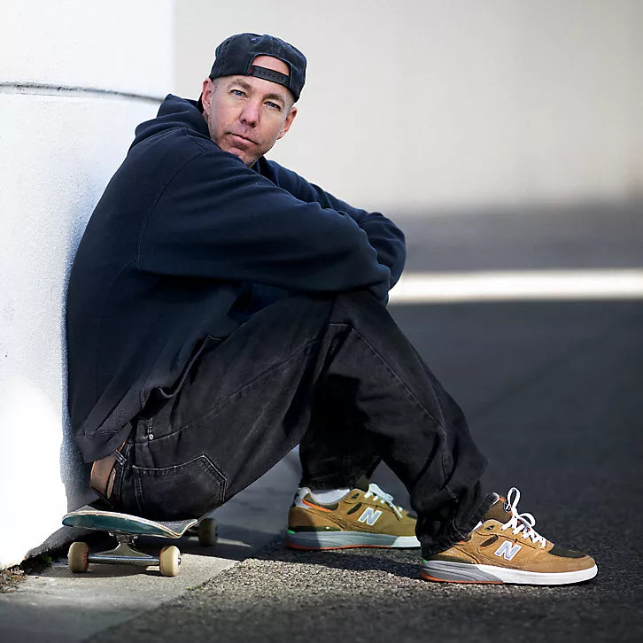 New Balance Numeric Reynolds 933 Camel with Dark Brown Shoes