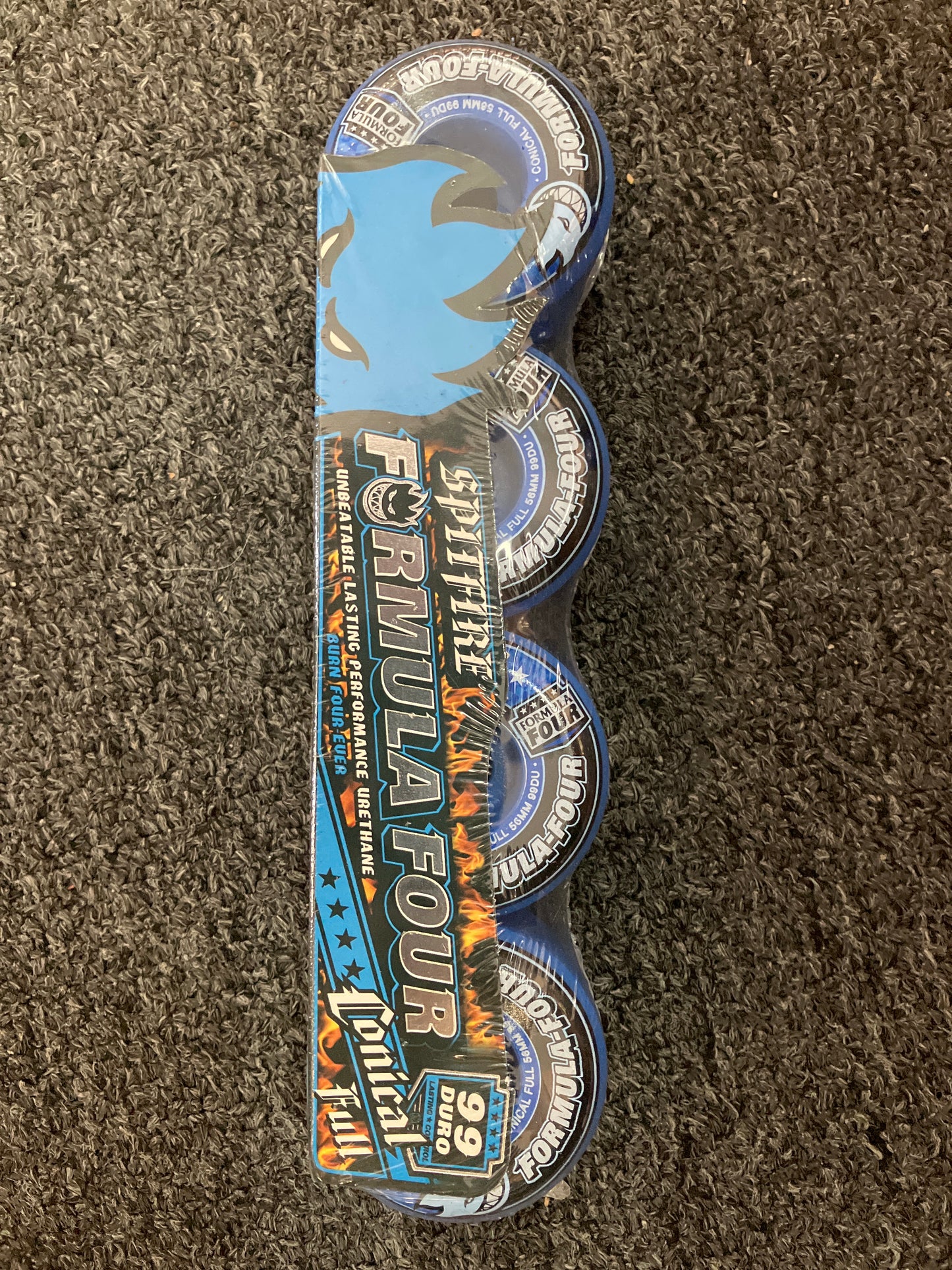 Spitfire F4 99A Conical Full 60mm Blue Wheels