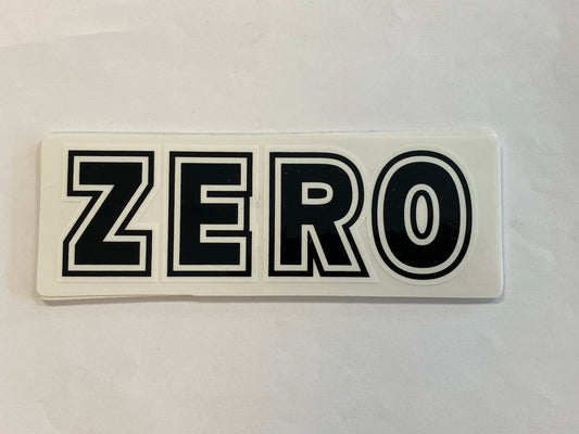 Zero Sticker 6.50”