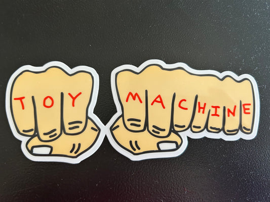 Toy Machine Fist Sticker 2.5” x 6”
