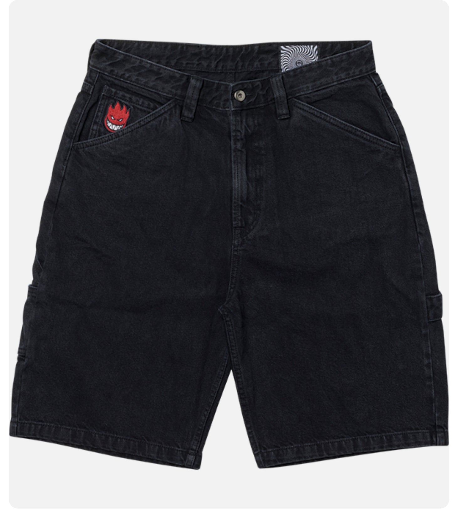 Spitfire Denim Shorts Black Size Large
