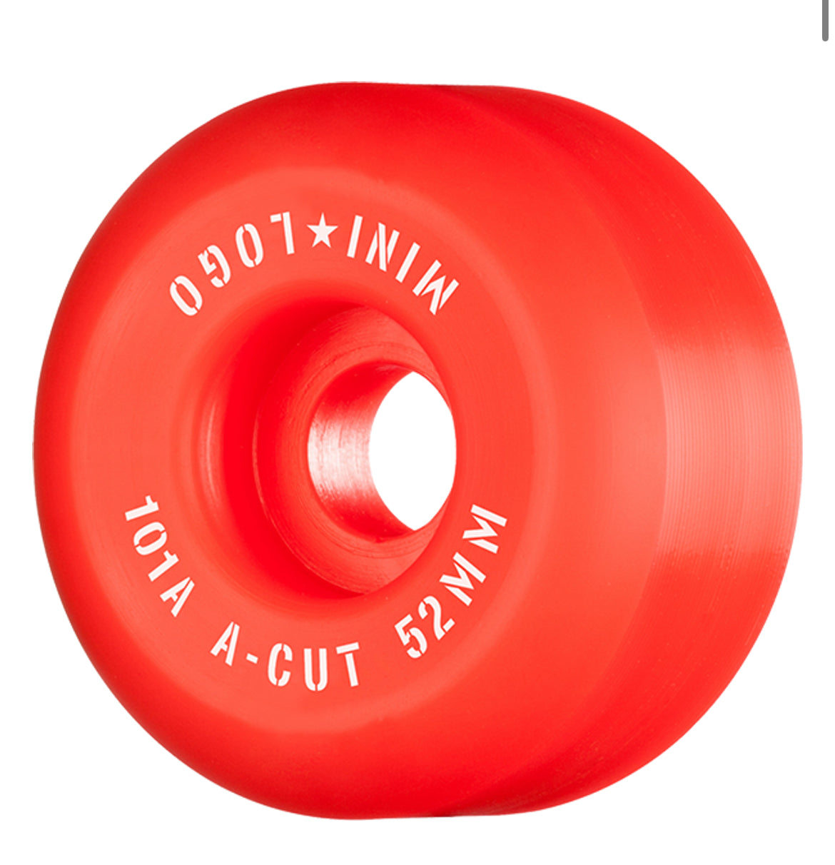 Mini Logo Wheels A-Cut 52mm 101A Red