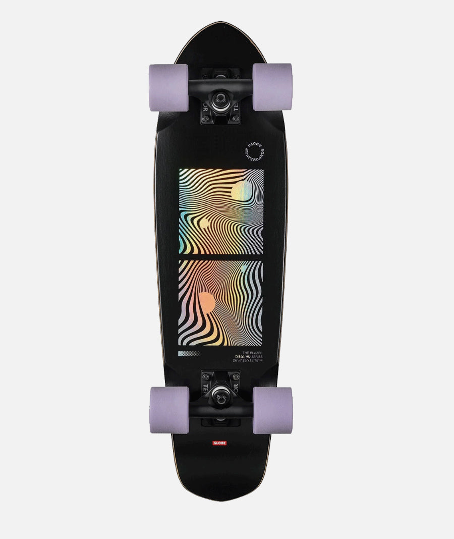 Globe Cruiser Complete Skateboard Blazer 7.25” x 26” Black/Purple