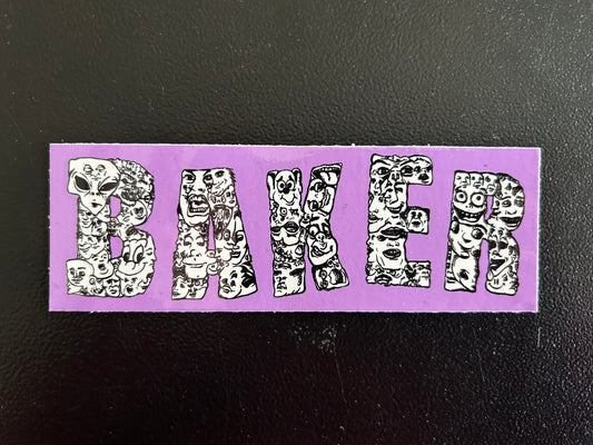 Baker Sticker Purple 1.75” x 5”