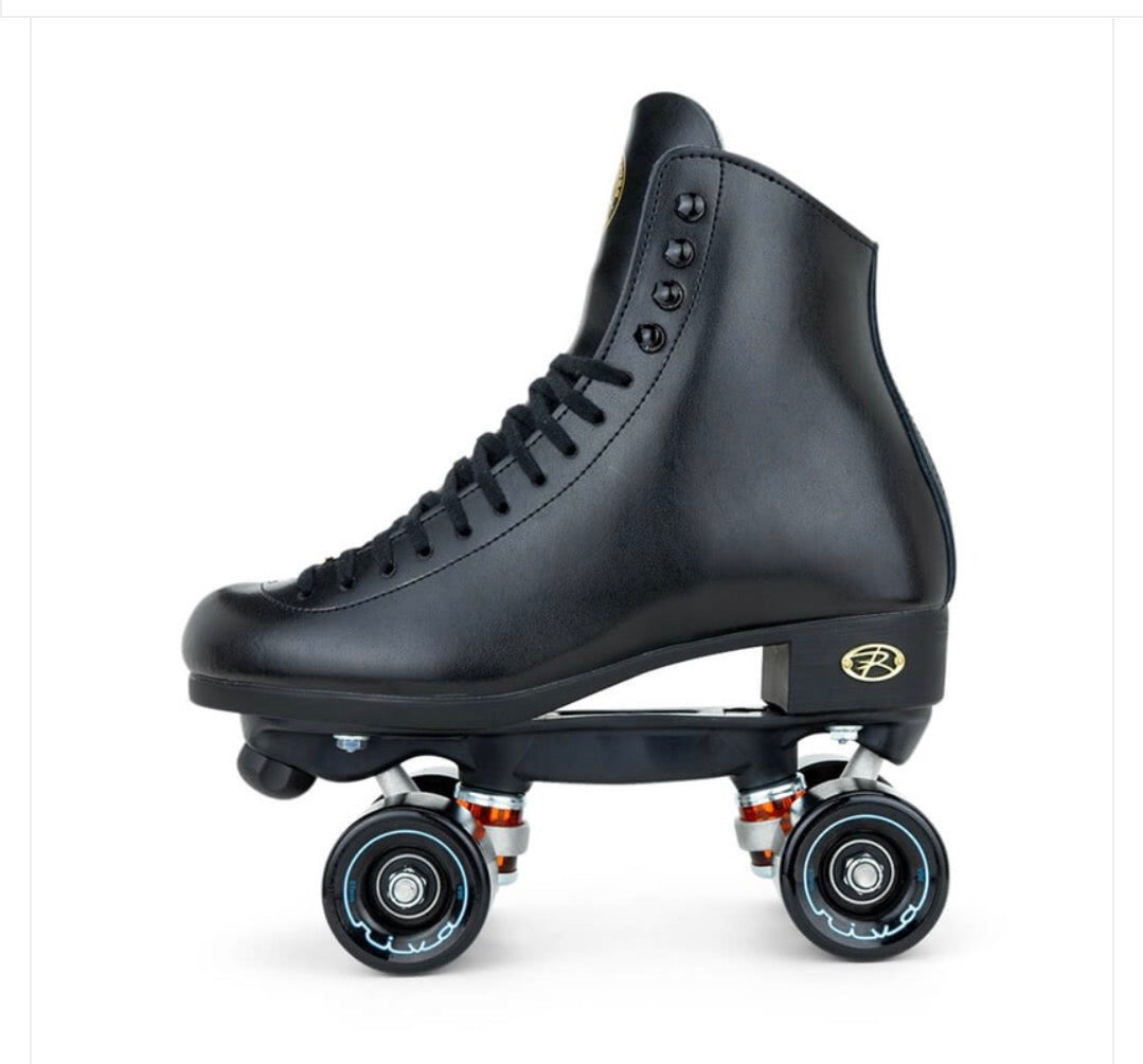 Riedell Uptown Roller Skates Black Size M 10.5