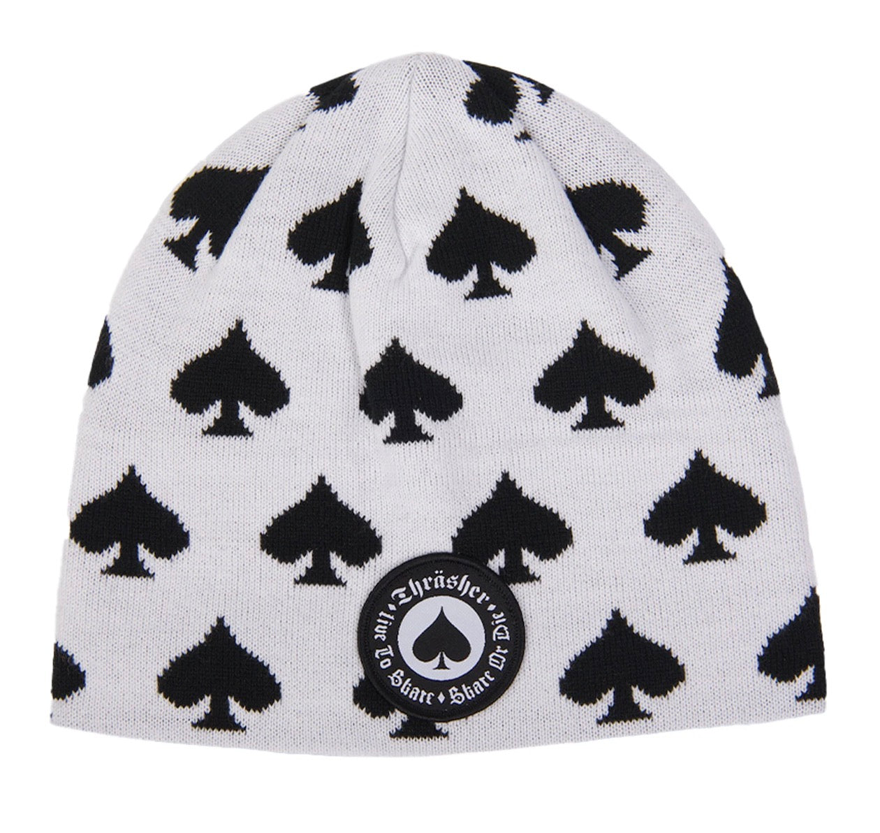 Thrasher Beanie Oath Skully WHITE