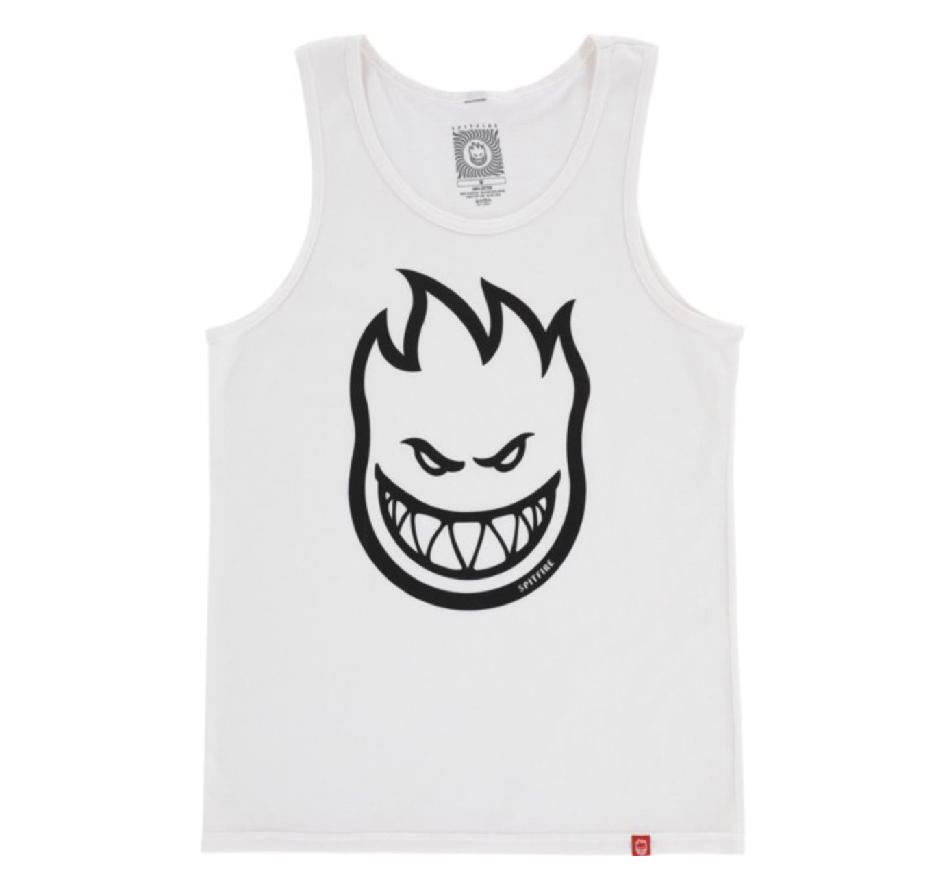 Spitfire Bighead Tank Top Shirt White Size Medium
