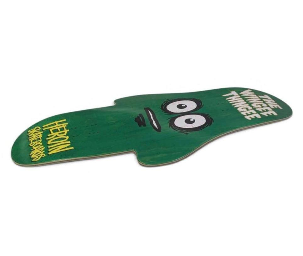 Heroin Wingee Thingee Shaped 15.25 Skateboard Deck