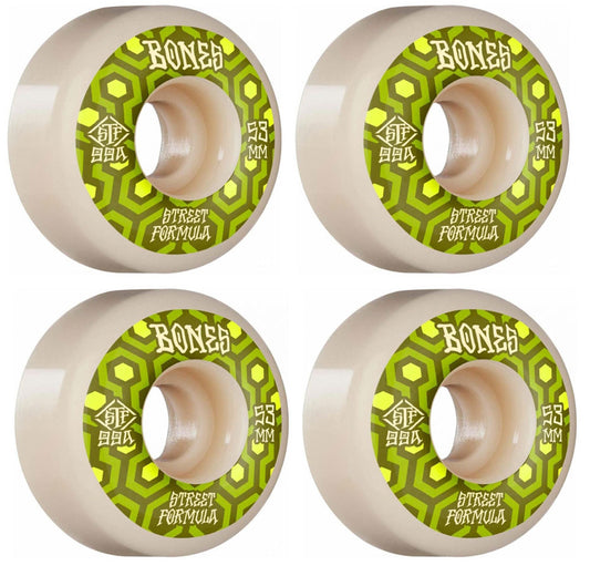 Bones STF V1 Retros 53mm 99A White/Green