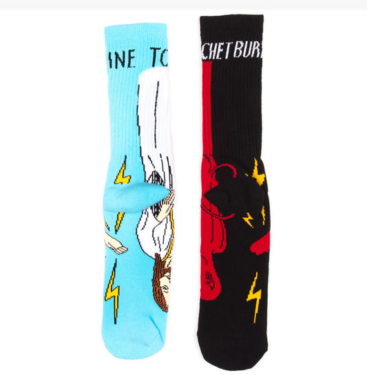 Toy Machine Socks Bury the Hatchet blue / black