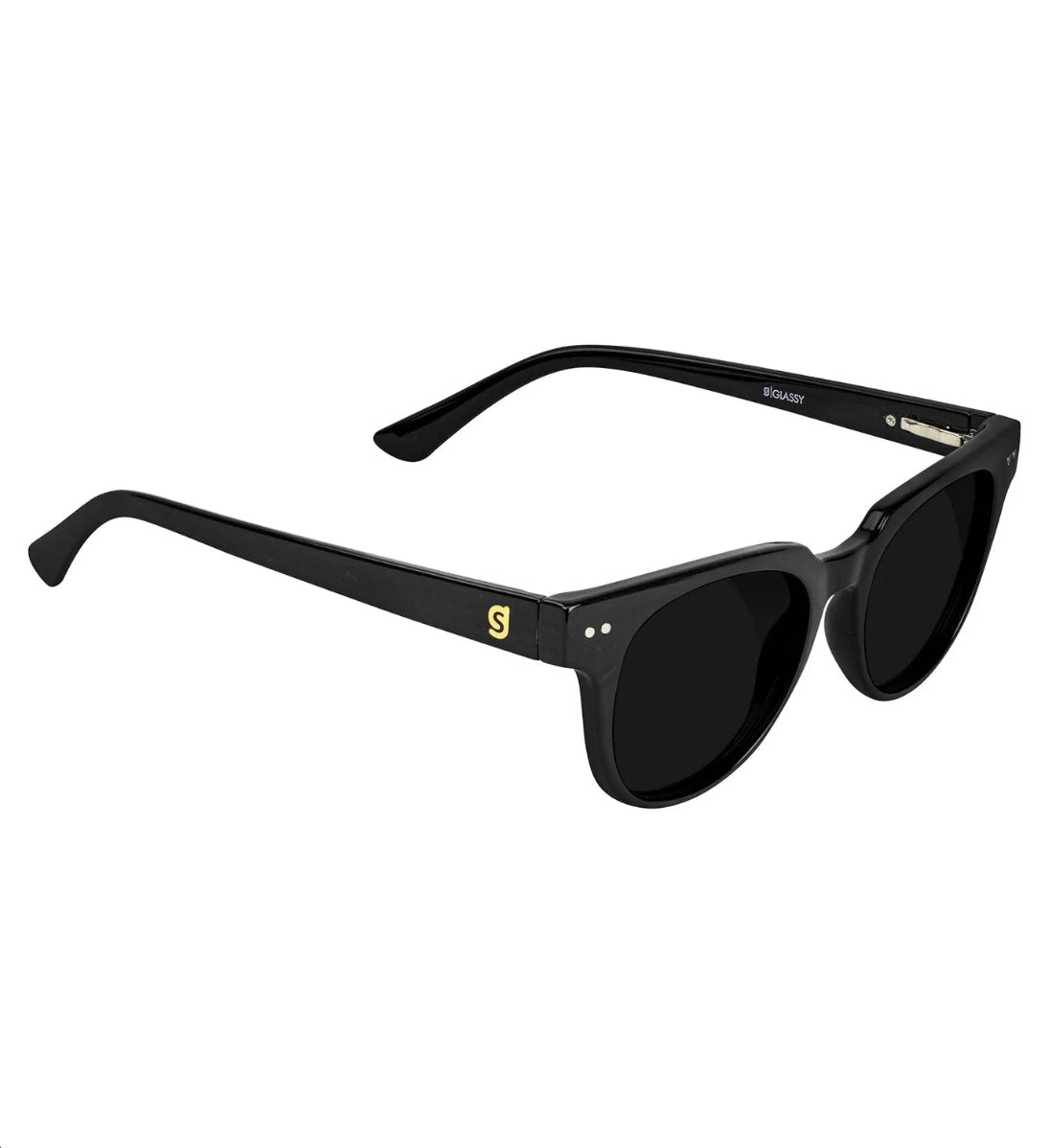 Glassy Lox Premium Black Sunglasses