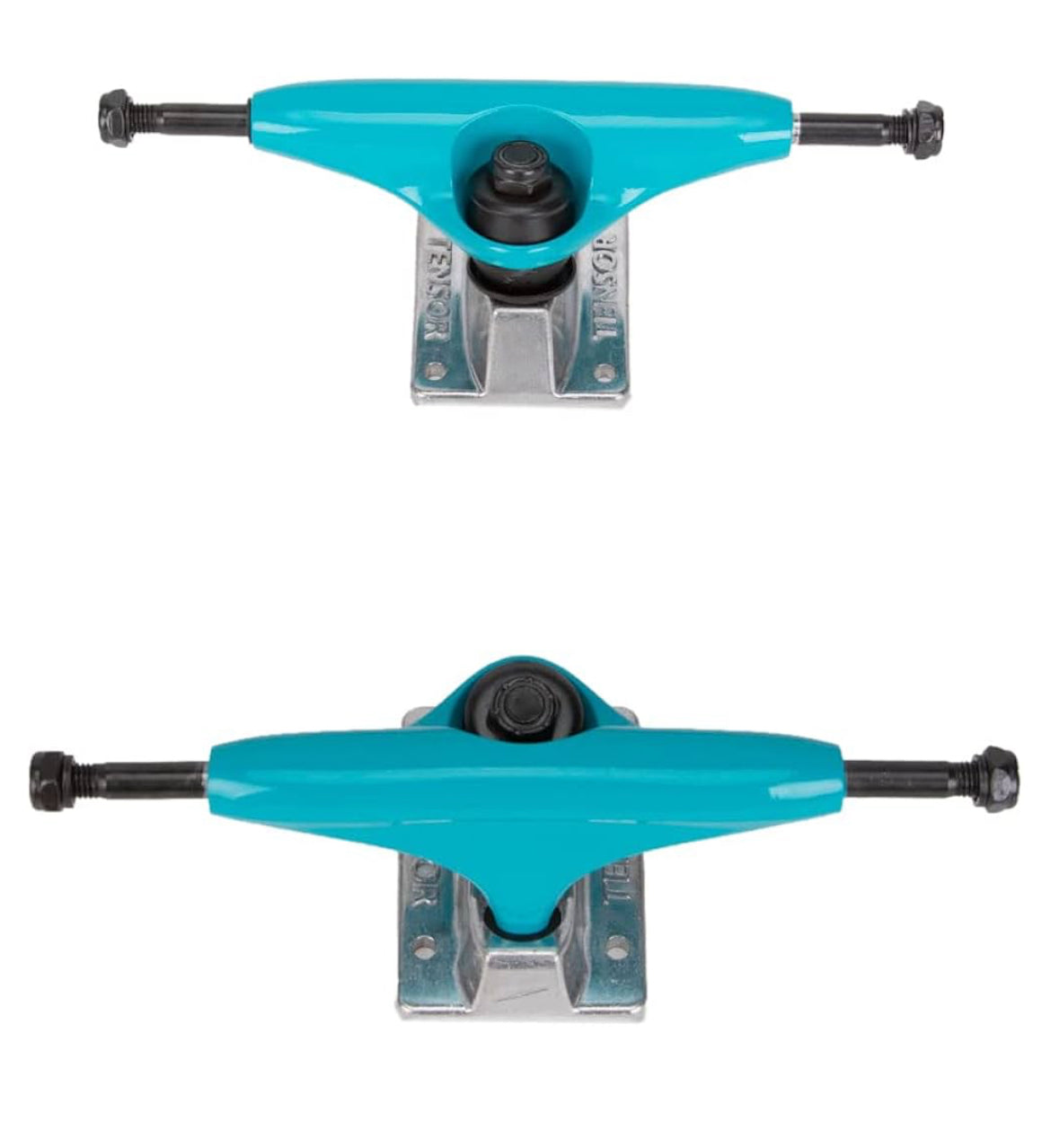 Tensor Alloy 5.0 Skateboard Trucks Aqua/Raw