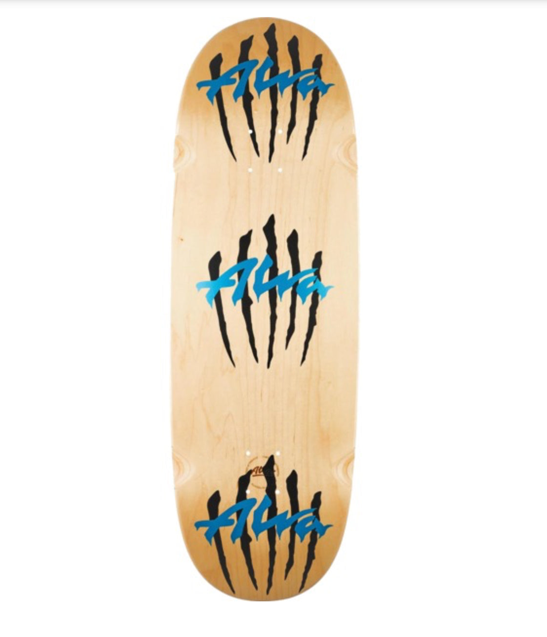 Alva 10.6 egg shaped skateboard deck Triple Scratch 33