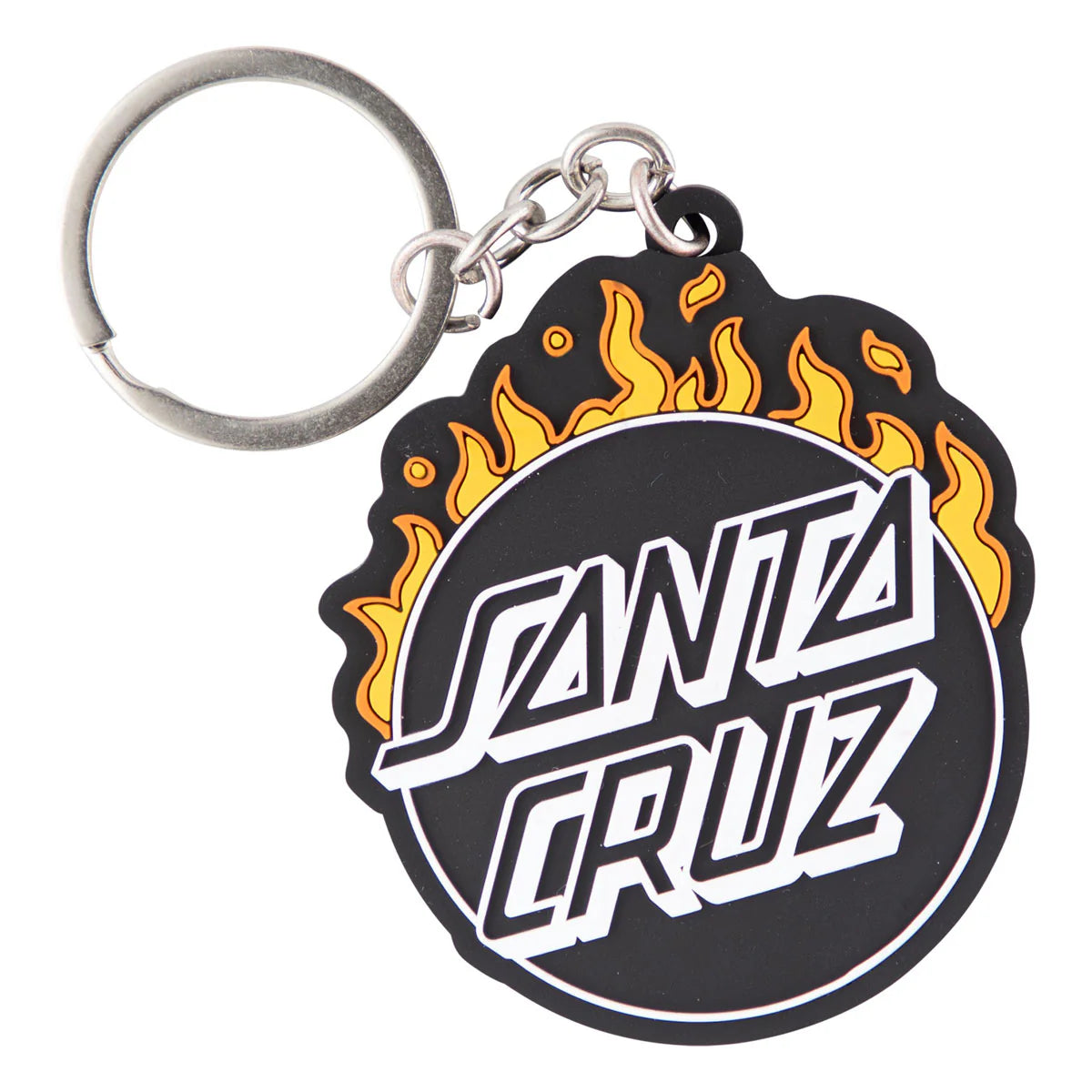 Santa Cruz keychain minimal burnt opus black orange