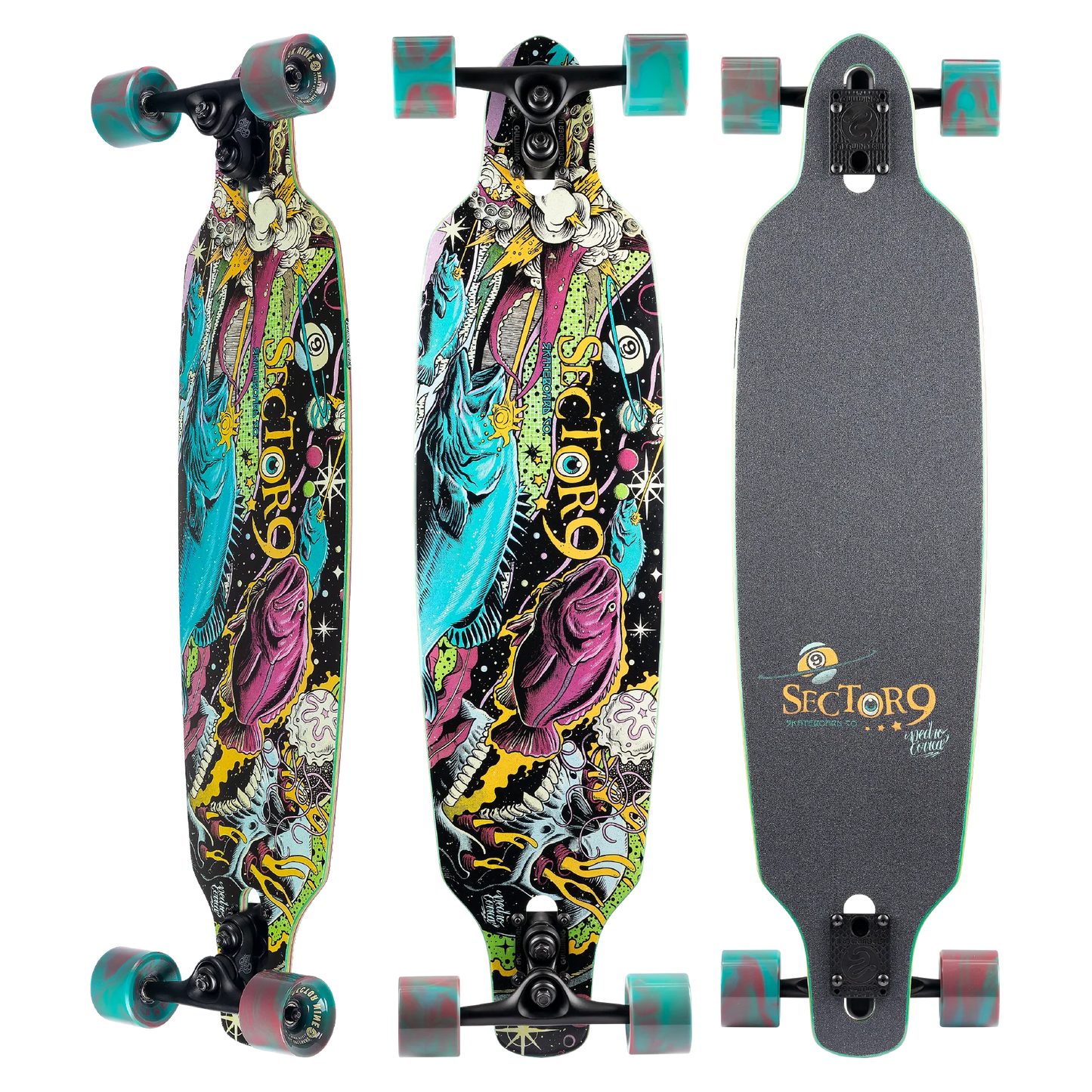 Sector 9 Fractal Battle Longboard - 9”x36”