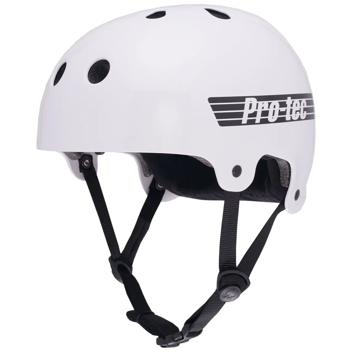 Protec Old School Helmet Bucky Certified Gloss White