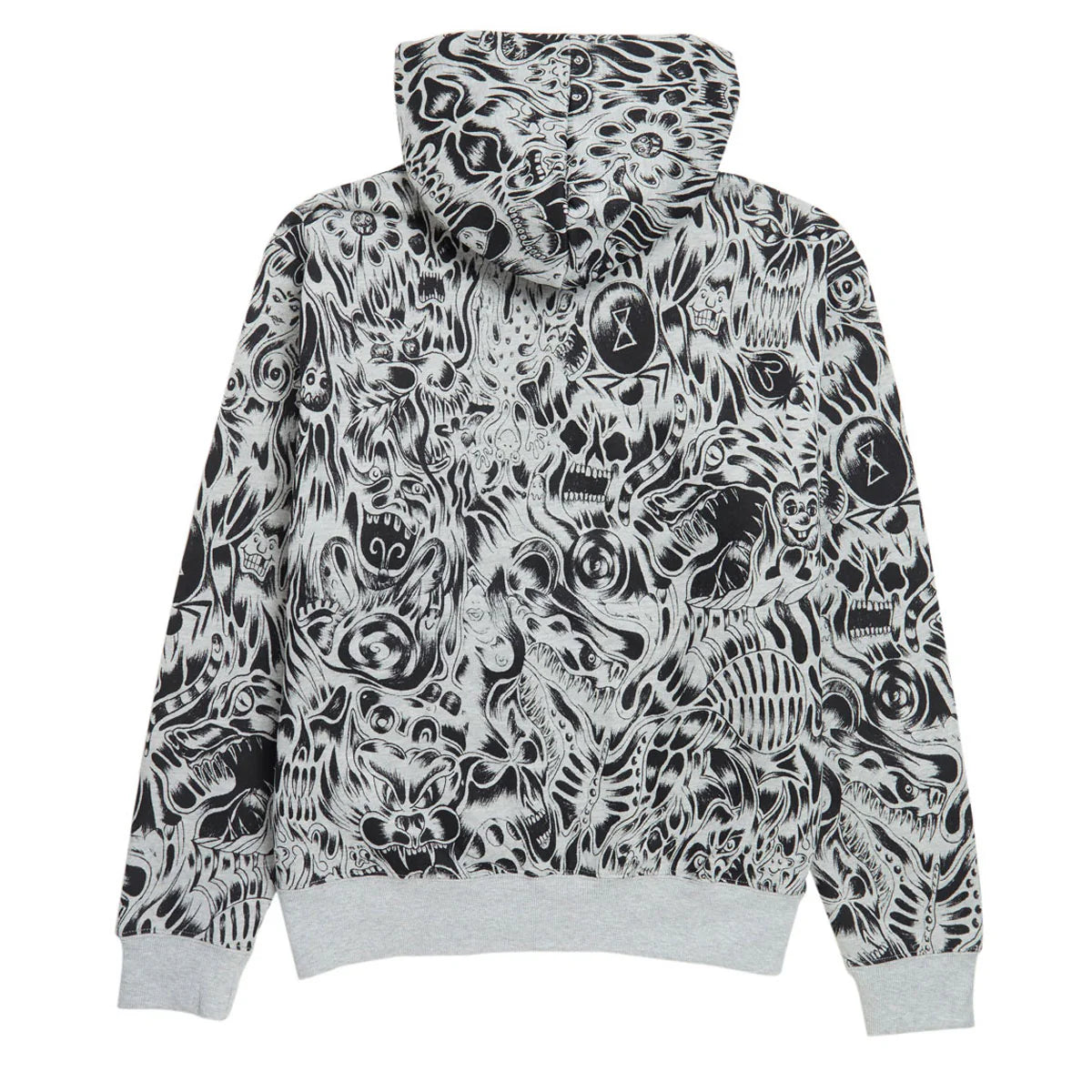 BAKER SKATEBOARDS HOODIE SWEATSHIRT NIGHTMARE BLK/WHT