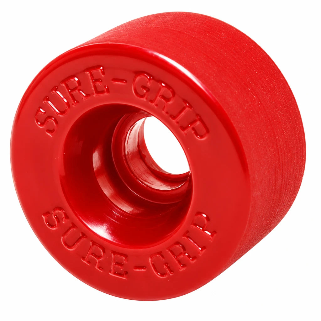 Sure Grip Velvet wheels for roller skates 8 pack red