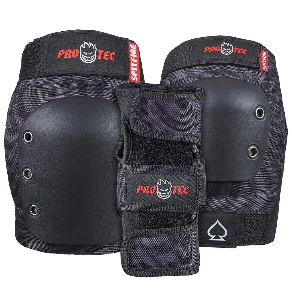 Protec X Spitfire Street JR 3 pack pads set Spitfire Signature Edition Black Swirl