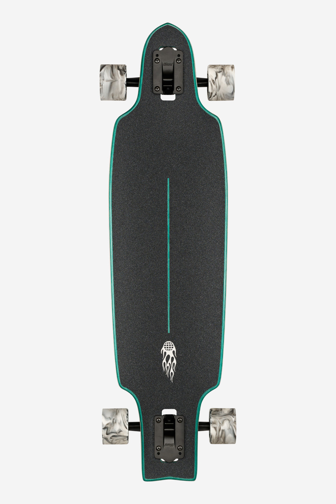 Globe Prowler Mid Longboard Green Flames