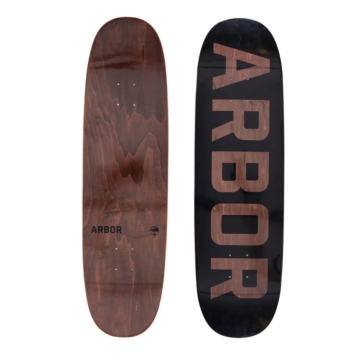 Arbor Logo Skateboard Deck Surplus Egg Shape 8.75”