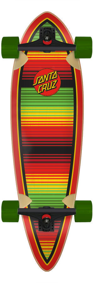 Santa Cruz Serape Dot Pintail Longboard Cruiser