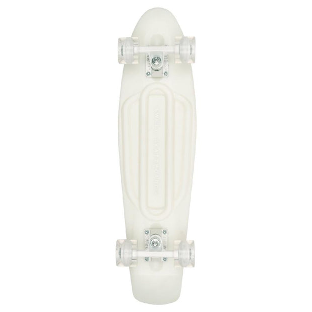 Swell White Wash Glow in the Dark Light Up Wheels 22" Mini Skateboard