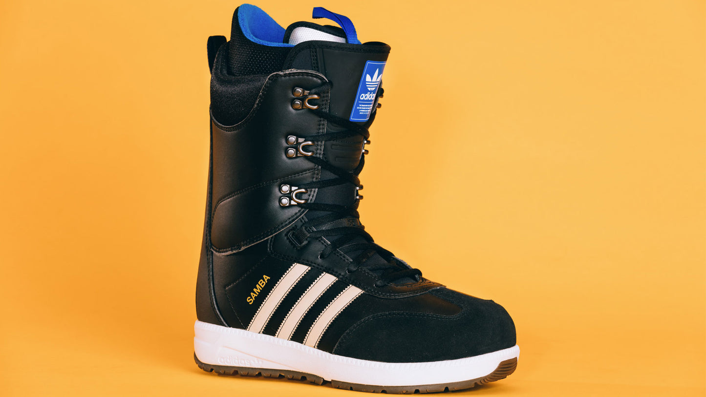 Adidas Samba Snowboard Boot size 8.5 Black White Blue