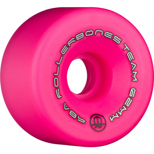 Rollerbones Team Logo 62mm 98A 8pk Pink