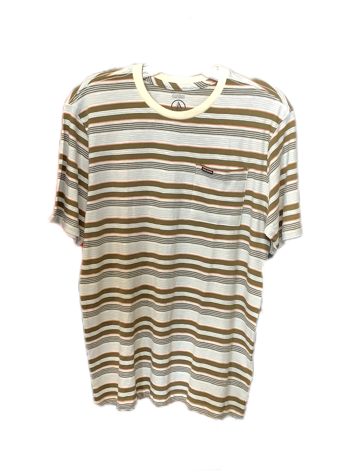 Volcom Wattage Stripe Crew Shirt Youth XL