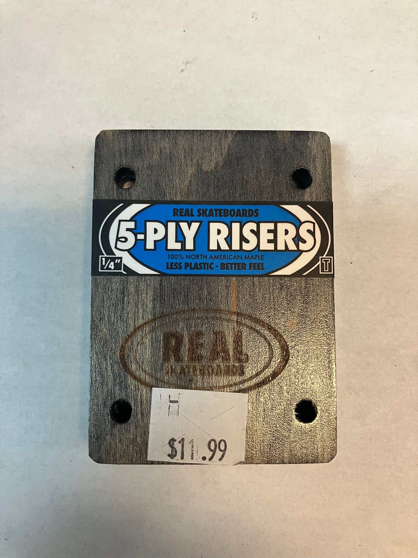 Real Skateboards Riser Pad Set 1/4” 5-Ply Hard Rock Maple