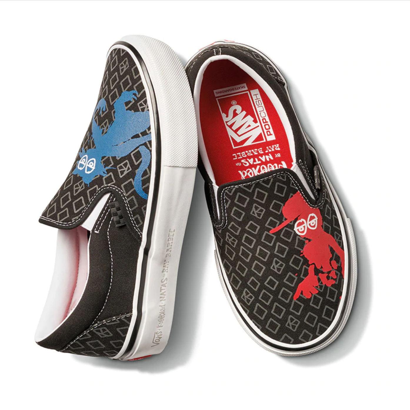 Vans x Krooked Natas Skate Slip-On Shoe