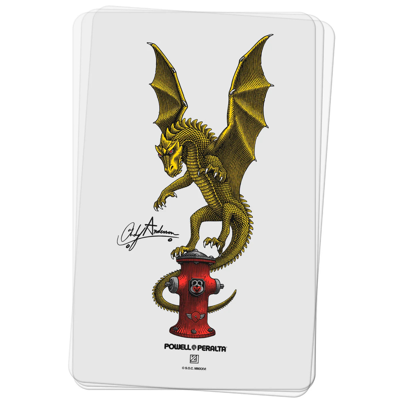Powell Peralta Andy Anderson Hydrant Dragon Sticker