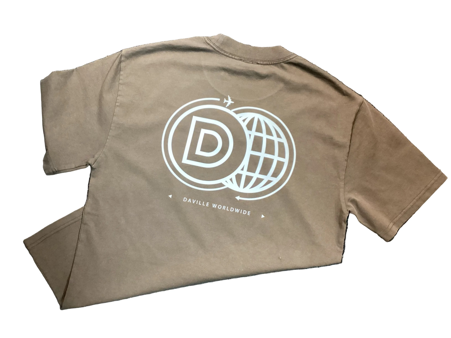 Daville x AS Colour S/S Heavyweight Boxy Fit Shirt Worldwide Brown