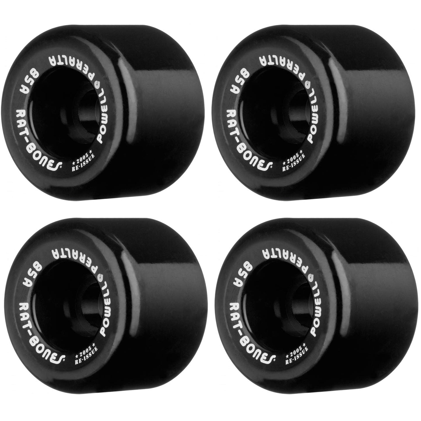 POWELL PERALTA 60mm Wheels RAT BONES 85A BLACK