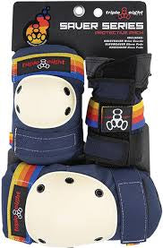 Triple Eight Saver Series pad set JR pacific beach navy