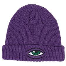 Toy machine sect Eye Beanie Purple Hat