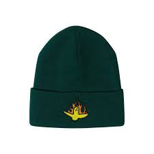 Krooked Beanie Fire Bird Dark Green hat