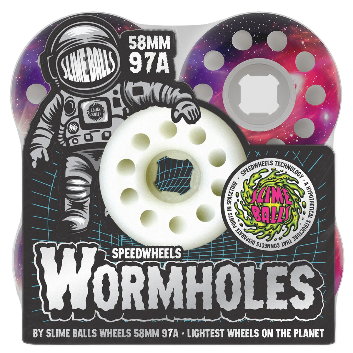 Slime balls Worm Holes White 58mm 97a