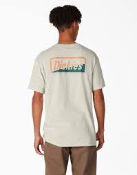 Dickies Split Tee Shirt Oatmeal Heathered