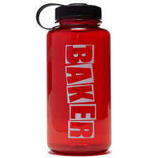 Baker water bottle  Brand Logo 32oz - Red